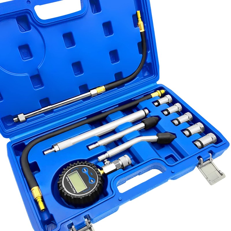ZKTOOL LCD Digital Compression Tester Automotive,Digital Compression Gauge 250 PSI,Automotive