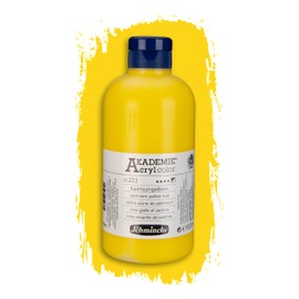 Schmincke - Akademie Acrylic Colour, Cadmium Yellow Tone, 500 ml, 23223028, Fine Artist Acrylic Paint, Brilliant, Highly Lightfast and Cadmium-Free, for Acrylic Painting, Mixed Media