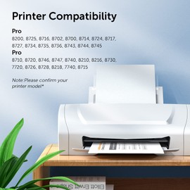 Rohon Compatible 952XL Ink Cartridge Replacement for HP Officejet Pro 7740 8210 8710 8720 8740 8715 7720 8725 8730, Black, Cyan, Yellow, Magenta, 4-Pack