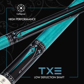 Collapsar Pool Cue with 1X1 Hard Case Low Deflection Technology Billiard Cue Stick Set