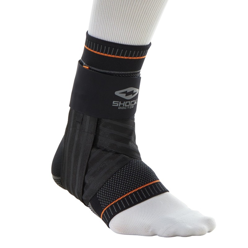 Shock Doctor Ultra Knit Ankle Brace W/Figure 6 Strap &