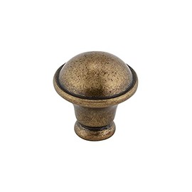 Richelieu Hardware BP872R3 Nantes Collection 1 1/4-inch (32 mm) Regency Brass Traditional Cabinet and Drawer Mushroom Knob for Kitchen, Bathroom, and Furniture