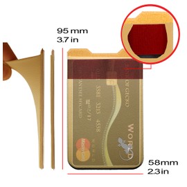 Gecko Travel Tech A Card Holder Phone Wallet Stick on - Credit Card Holders Universal to Any Cell Phone - Beige