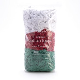 Friendly Loom | 10” PRO-Sized Bright Holiday Themed Potholder Weaving Loops | Craft 6 Cotton Potholders