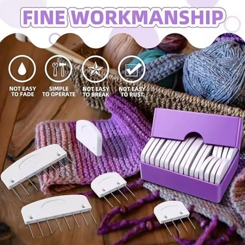 Comb Needles Knitting Blocker Set, 20 Pieces Comb Needles, Knitting