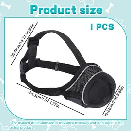 Dog Muzzle for Small Dogs, Dogs Muzzles Medium, Dog Muzzles to Prevent Biting, Comfortable Breathable Mesh Dog Muzzle for Preventing Biting, Barking, Licking and Chewing