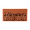 Peeking Pups Laser Engraved Leatherette Checkbook Cover Rawhide/Black