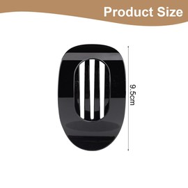 OUDQFCJ 3 PCS Hair Clips for Women, Flat Hair Clip, Flat Claw Clip, Hair Clips for Thin Hair (Medium-Sized) (Leopard Pattern)