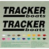 Pair of Tracker Boats Decals Vinyl Stickers Boat Outboard Motor