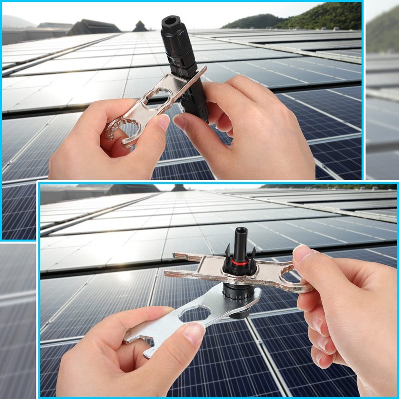 6 Herramientas de Conector de Panel Solar Llave Inglesa de