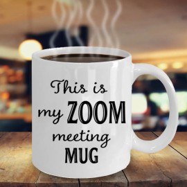 King This is my ZOOM meeting Mug Xmas Gift for Family and Friends Funny Sarcastic Mug