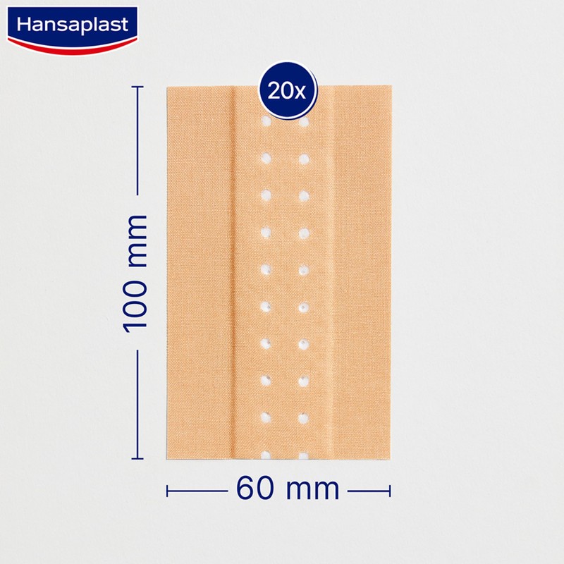 Hansaplast Classic Plaster (2 m x 6 cm), Cut to