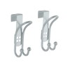 WENKO Türhaken Lochdesign 2er Set, 2er Set Schrankhaken, Kleiderhaken, Badezimmerhaken