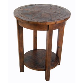 Renew Reclaimed Wood 20" Round End Table, Natural