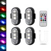 LECART 4 Pcs Magnetic Led Strobe Lights with Remote Control