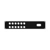 Elite Core RP2U-12D-T1 Rack Panel with 12 D-Series Punch-Outs and