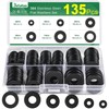 Bolatus Stainless Steel Washers Assortment 6 Sizes, Body Washers M4