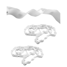 Qnbes 2 Pack RV Curtain Glide Tape, 72 Inch Long 1/2 Inch Wide Clear Curtain Slide Tape Fit for Ceiling or Wall Mounted Curtain Tracks A201 or A202 Replace A115