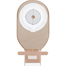 ZnnaYoha Colostomy Bags, One Piece Ostomy Bag Ostomy Supplies, 15 mm-60 mm Drainable Pouches for Ileostomy Stoma Care, Cut to Fit (5 PCS Ostomy Bag with Closure)