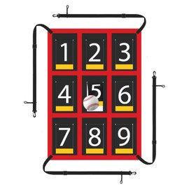 Numbered Strike Zone Target for Baseball Softball net,19 * 27in Adjustable Baseball Softball Practice Throwing and Hitting with Accuracy,Suitable for Various Baseball and Softball Practice nets.