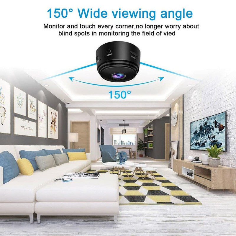 WiFi Camera,Mini Camera Home Surveillance Camera Video Call Motion Detection