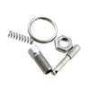 2 Pieces Locking Bolt with Pull Ring, Stainless Steel Spring