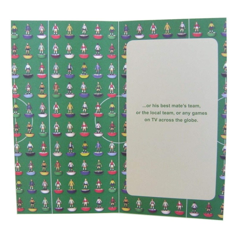 Subbuteo Husband Birthday Card