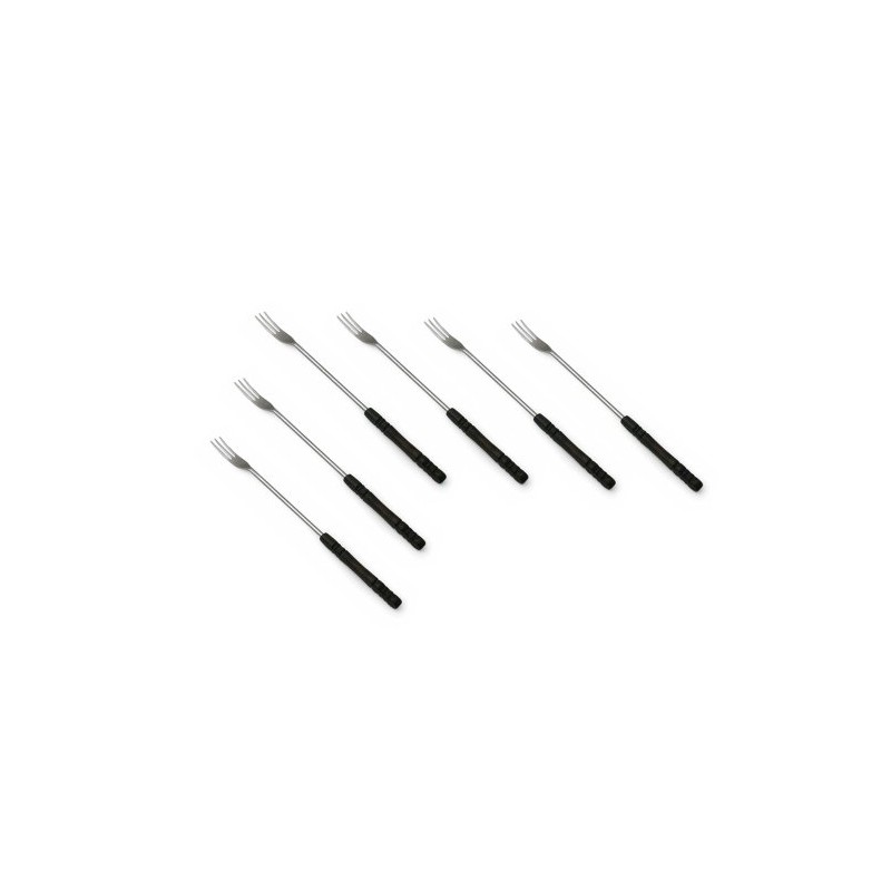 Swissmar Cheese Fondue Forks – Set of 6 with Dark