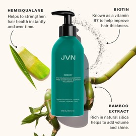 JVN Embody Volumizing Shampoo and Conditioner Set, 20 Fl Oz, Color Safe Clarifying Shampoo for Build up, Adds Fullness, Moisture, Restores Shine, Hair Care for Women and Men, Silicone and Sulfate Free