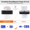 Paper Shredder for Home Use,VidaTeco 6-Sheet Cross-Cut Shredder,Also Shred Card/Clip/Staple,P-4