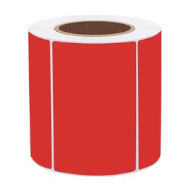 STARLIBOO 3x2 inch Color Direct Thermal Label Stickers for Shipping, Barcode, Address, Compatible with Rollo Label Printer & Zebra Desktop Printers (Red)