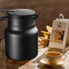 Peelanmall 1 Litre Thermos Flask, Small Thermos Flask, Double-Walled Stainless