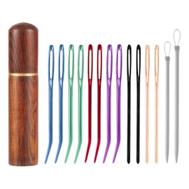 Large Eye Sewing Needles Set, Darning Yarn Sewing Thick Wool Needle Sharp Tapestry Needles Tapestry Needle Bent Needles Hand Knitting Needles Bent Tip Yarn Needles for Hand Knitting