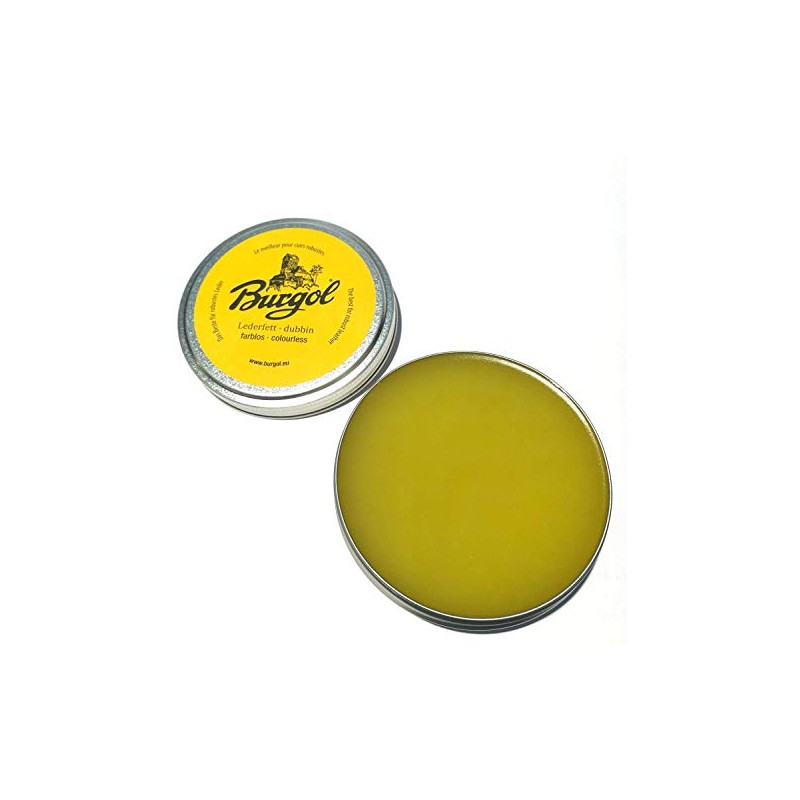 Burgol Lederfett dubbin farblos 100ml Blechdose