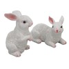 1 Pair Bunny Rabbit Ornaments Decorations Resin Art Craft Animal