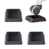 Renjzle Rubber Caster Stoppers, Set of 4, Caster Chair, Fixed,