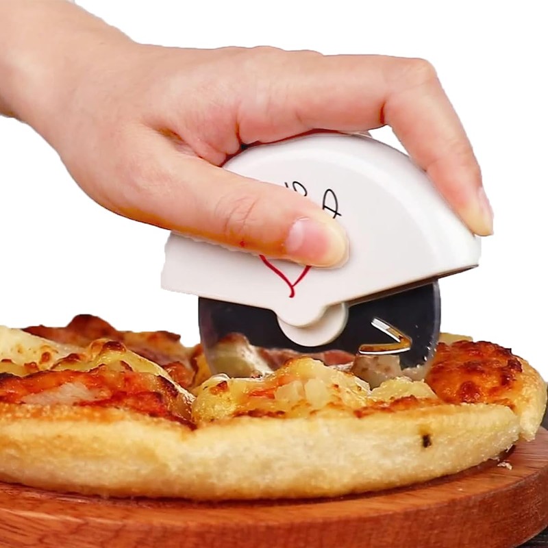 Sunch Craft 10 Pcs Mini Stainless Steel Pizza Cutter for