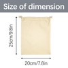 OKBA 10PCS Sublimation blank drawstring bag Reusable canvas Heat Press