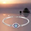 Evil Eye Bracelet for Women Sterling Silver Greek Turkish Blue