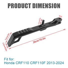 KKZOL Motorcycle Kickstand Jiffy Stand Replacement For Honda CRF110 CRF110F 2013-2025 Side Stand Support(Black)