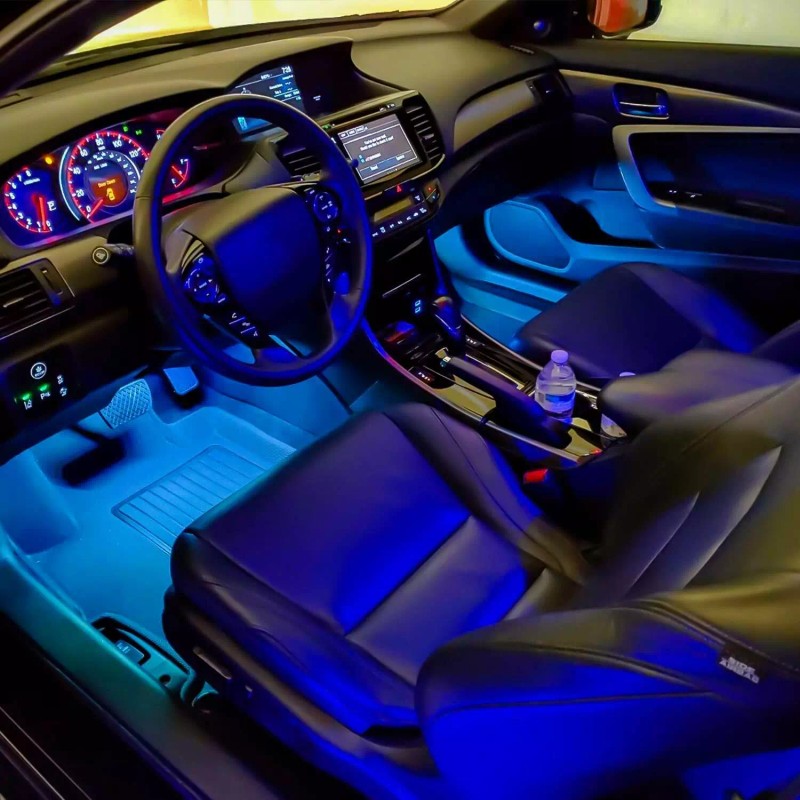 Nilight 4pcs RGB LED Light Multi-Color Kit Lighting Strips Under