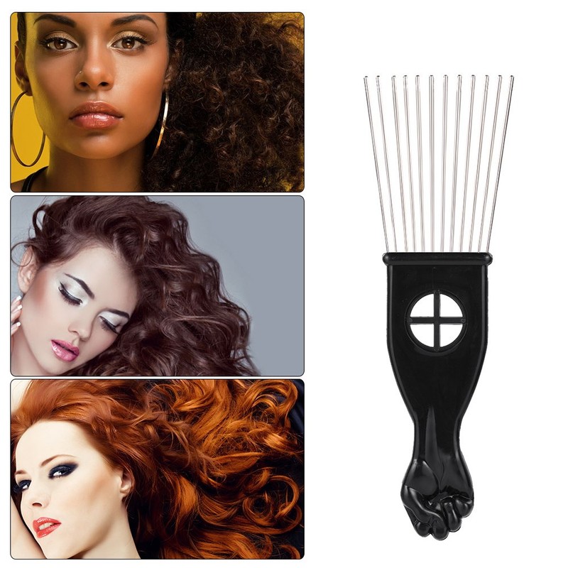 3Pcs Afro Combs, Professional Metal African American Hair Comb for
