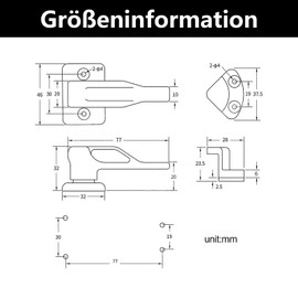 beejune 1 x Caravan Door Holder, Door Lock Caravan, Caravan Window Closure, Caravan Door Lock, Rotating Latch, Door Holder, Door Stop, for Caravan, Boat or Furniture (Black)