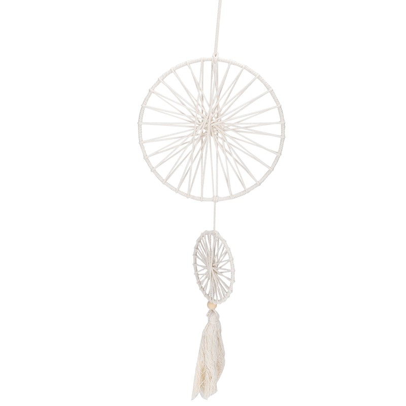 Double Ring Dreams Catcher Bohemian Style Decorations Wall Hand Made