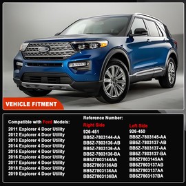 HY-SPEED A-Pillar Molding Windshield Trim Kit Outer and Inner Trim Set Compatible with 2011-2019 Explorer 4 Door Utility Replaces 926-450 926-451