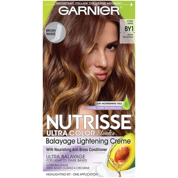 Garnier Hair Color Nutrisse Ultra Color Nourishing Hair Color Creme, Icing Swirl By1, Pack of 1