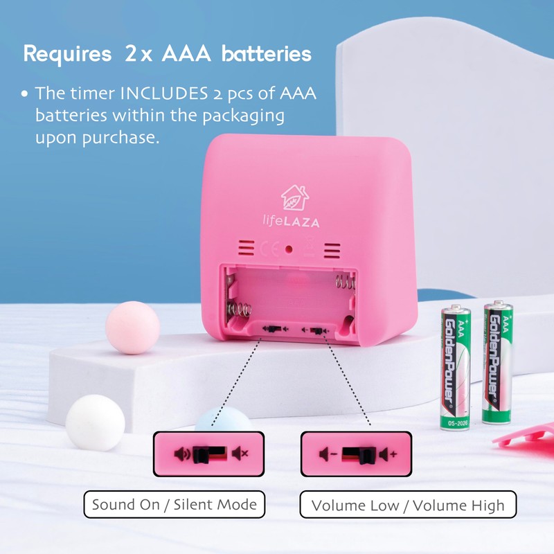 LifeLAZA Visual Timer 60 Minutes Countdown Timer for Kids and