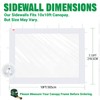 Acepic Clear Canopy Sidewalls for 10x10 Pop Up Tent, Transparent