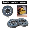 INGQI New 2 Pack 5" 8 Hole Sander Pad for