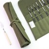 Paint Brush Roll Canvas Pouch, 30 Holes Paint Brush Bag